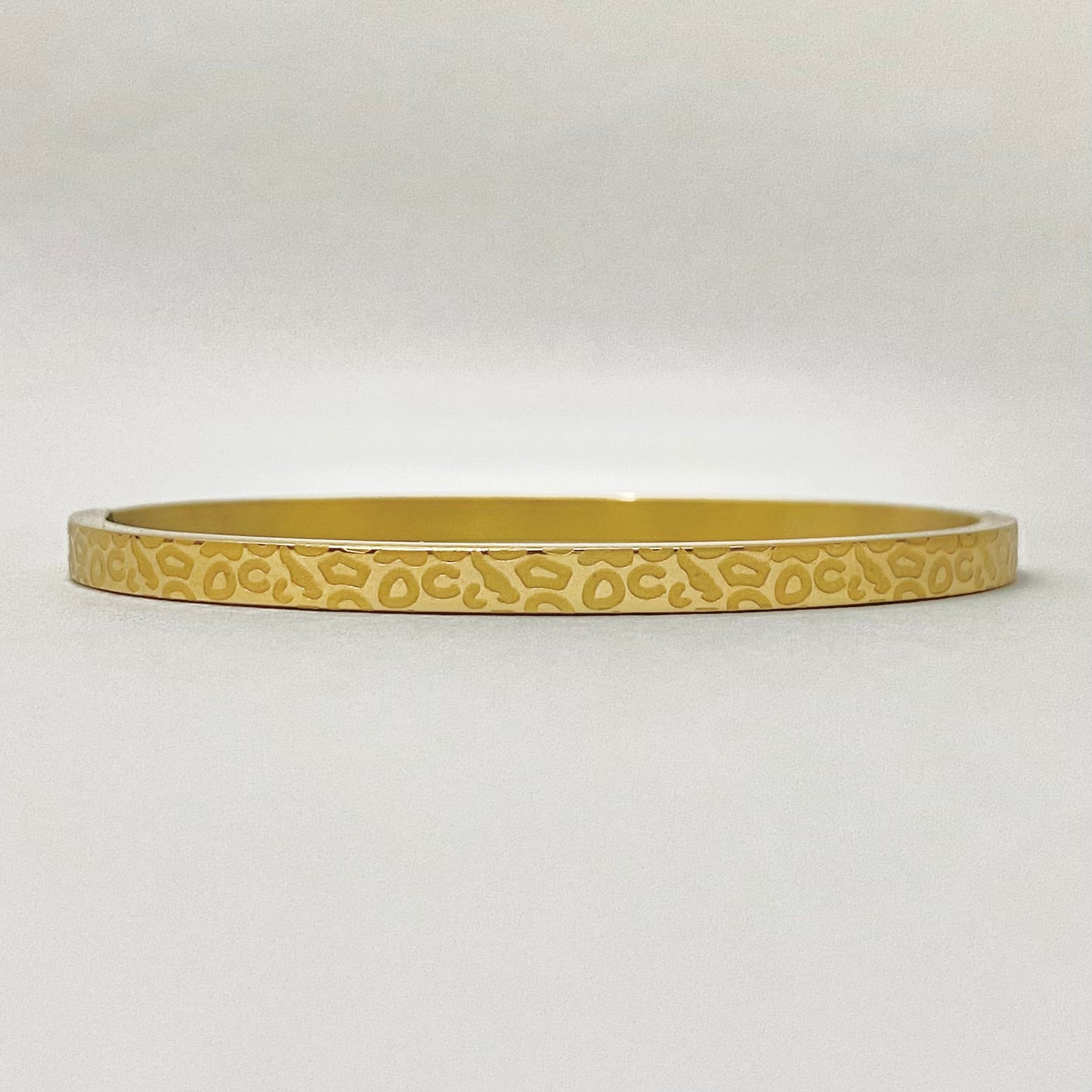 GRAOU • Jonc imprimé léopard doré