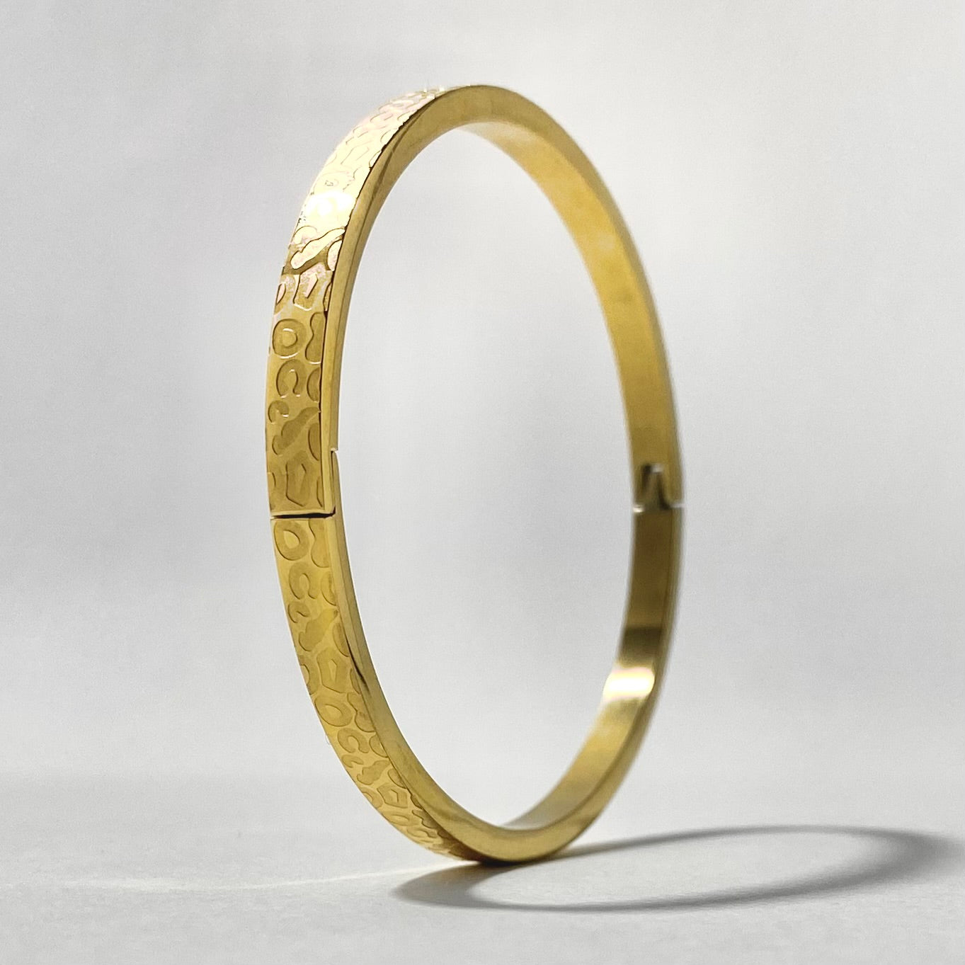 GRAOU • Jonc imprimé léopard doré