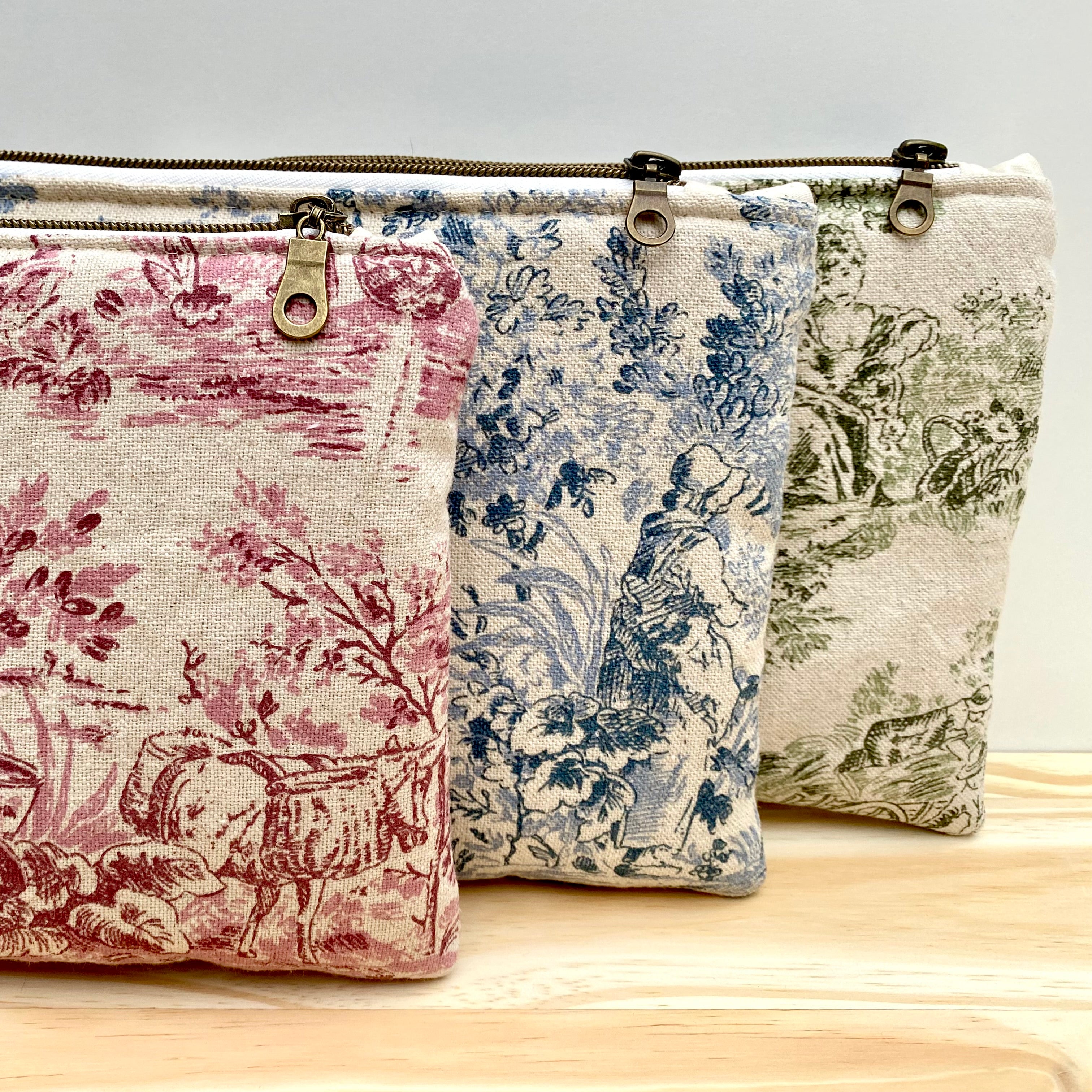 SARA • Pochette en toile de jouy