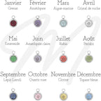 NALA • Collier personnalisé pierre de naissance