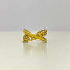 TELMA • Bague croisée en acier inoxydable