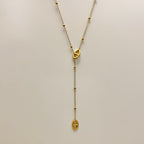 KIM • Collier sautoir maille marine