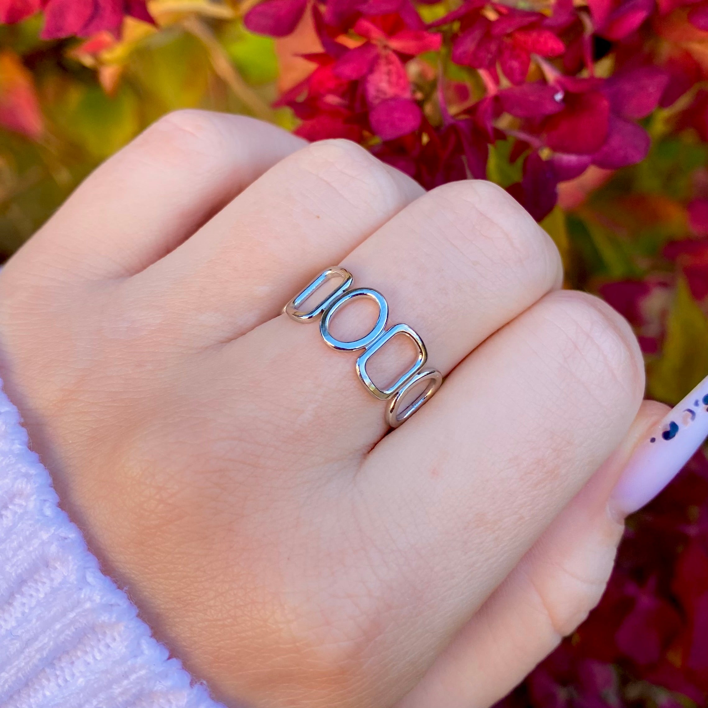 LOOP • Bague ajustable en acier inoxydable