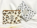 LEO • Pochette personnalisée en double gaze de coton léopard