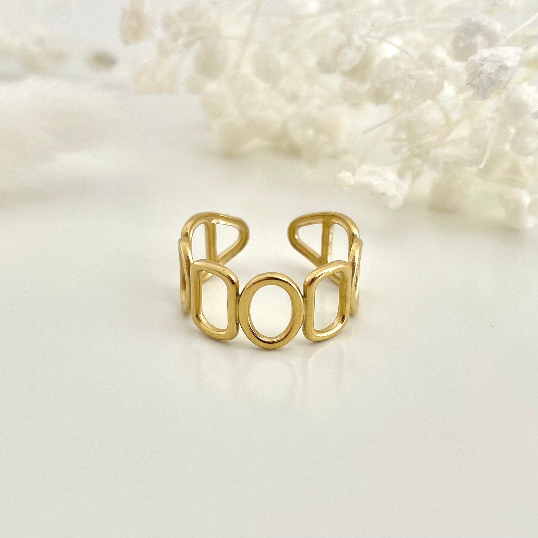 LOOP • Bague ajustable en acier inoxydable