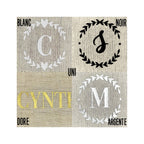 LEO • Pochette personnalisée en double gaze de coton léopard