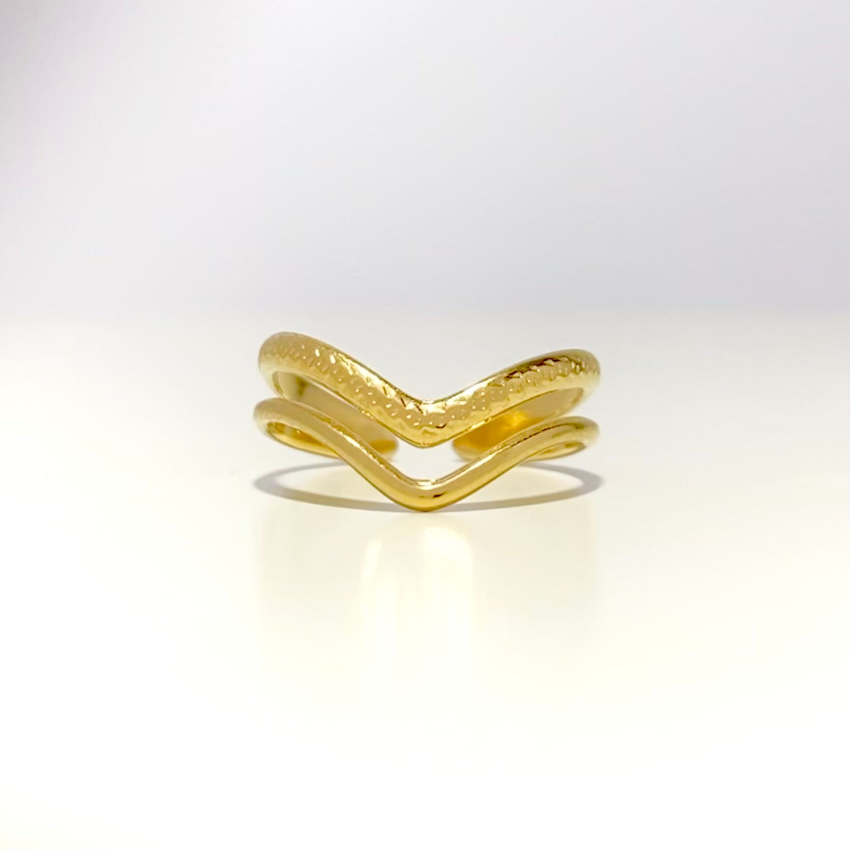 TINA • Bague double en acier inoxydable