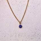 OEIL • Collier en acier inoxydable avec breloque oeil