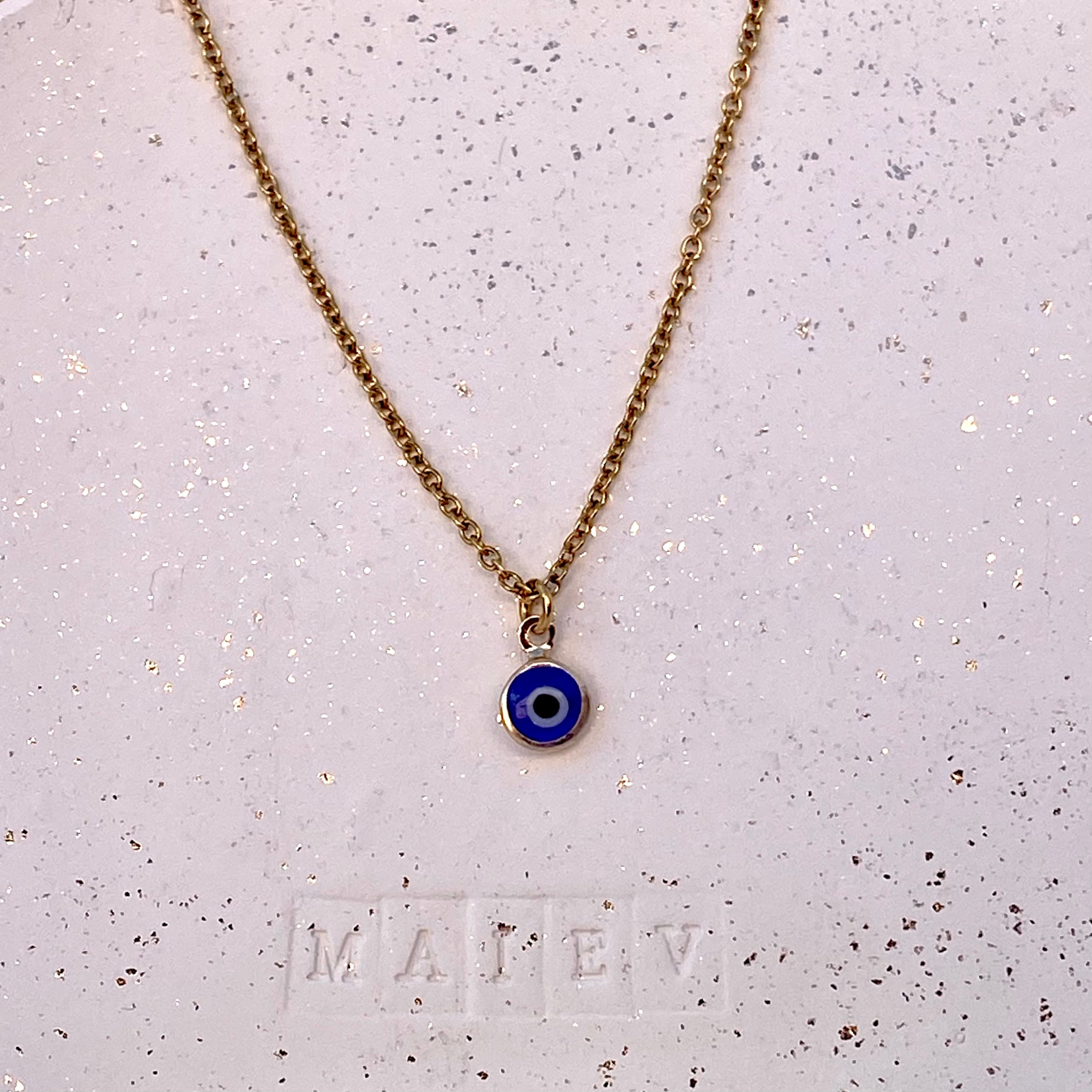 OEIL • Collier en acier inoxydable avec breloque oeil