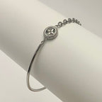 MOUNA • Bracelet demi-jonc et étoile