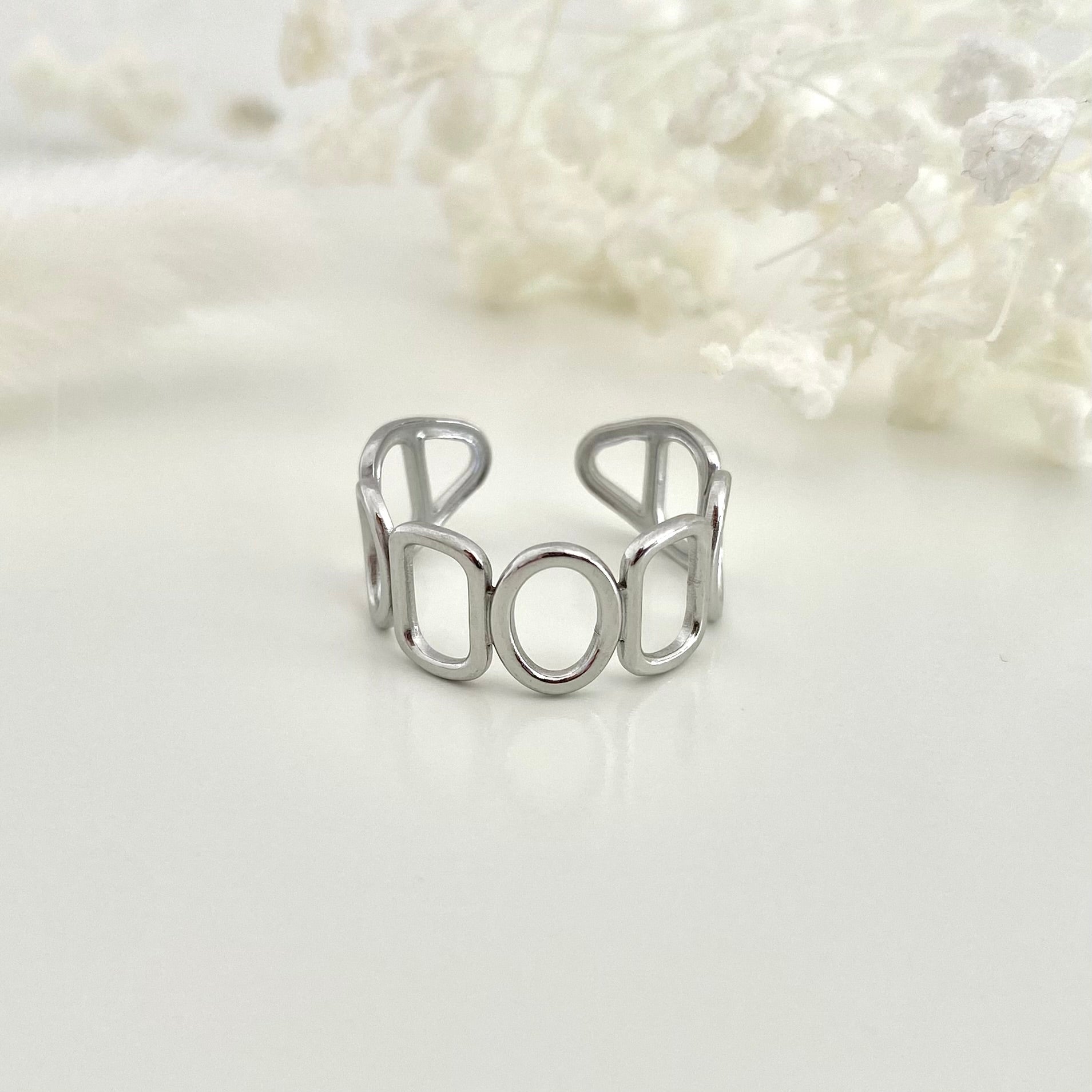 LOOP • Bague ajustable en acier inoxydable