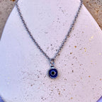 OEIL • Collier en acier inoxydable avec breloque oeil