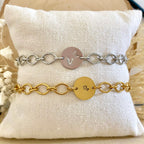 OLGA • Bracelet en acier inoxydable estampé