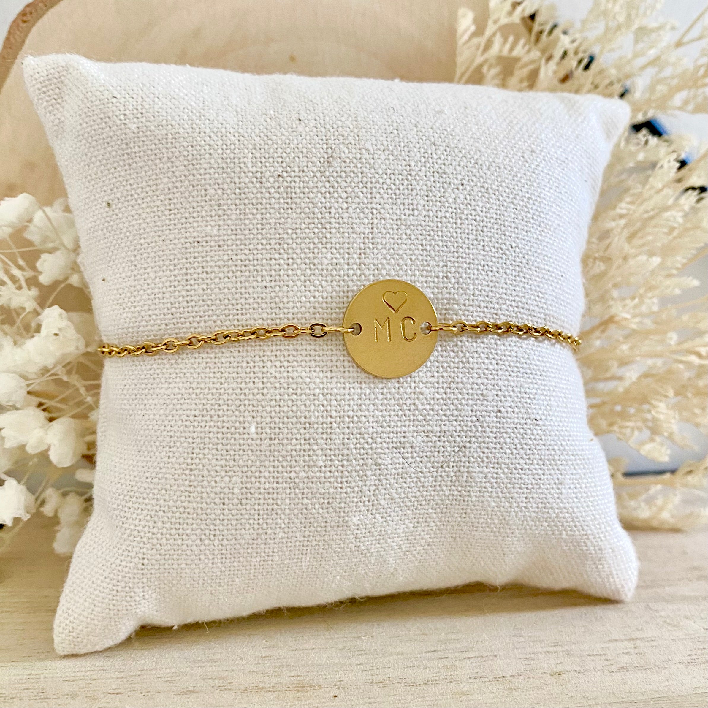 SORA • Bracelet en acier inoxydable estampé