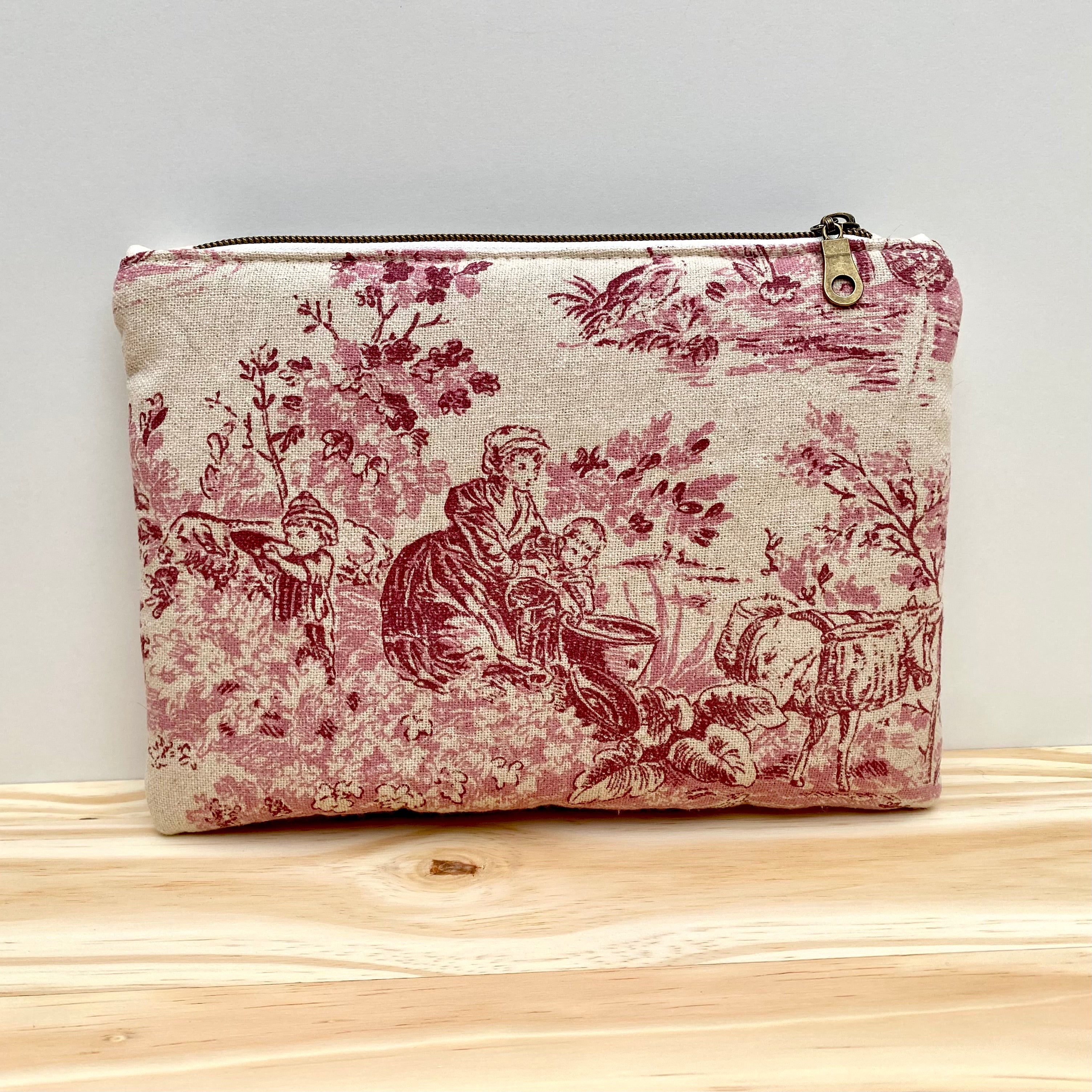SARA • Pochette en toile de jouy
