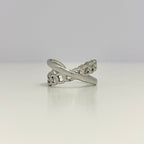 TELMA • Bague croisée en acier inoxydable