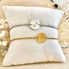 SORA • Bracelet en acier inoxydable estampé