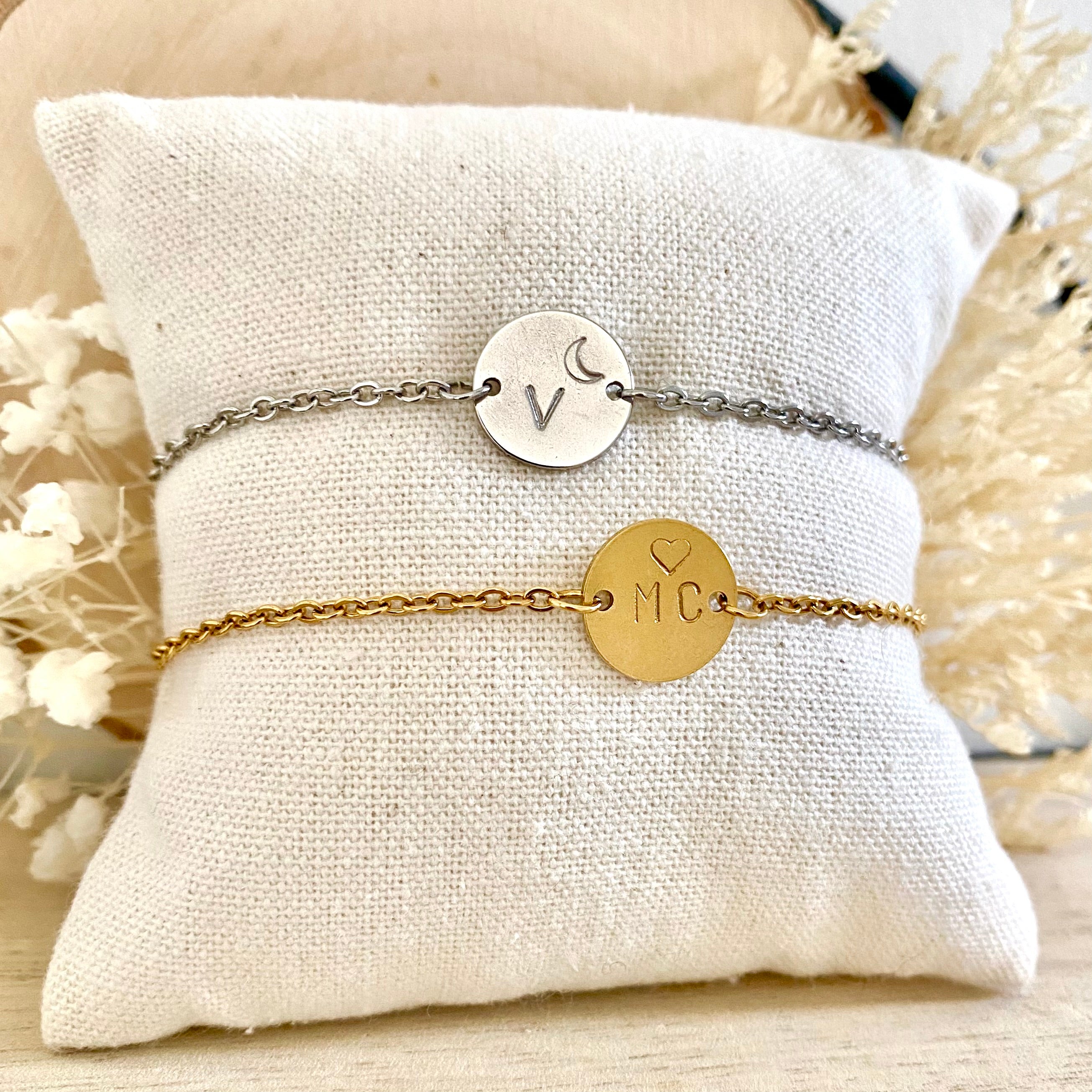 SORA • Bracelet en acier inoxydable estampé